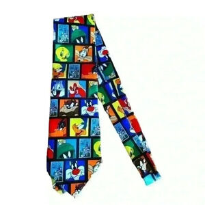☆ VTG 1997 Looney Tunes Neck Tie Stamp Collection Bugs Bunny & Friends. 3/$30